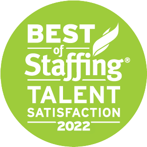 Best of Staffing Talent Satisfaction 2022 Badge