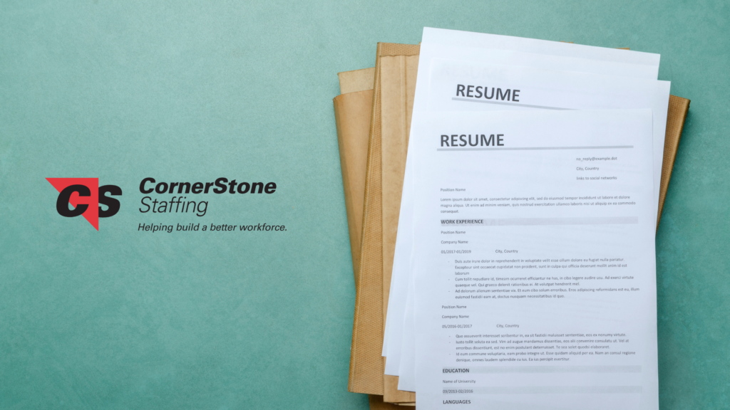 Pile of Resume on the table